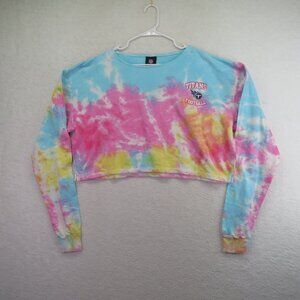 Tennessee Titans T Shirt Womens Extra Large Long Sleeve Cropped NFL Football New